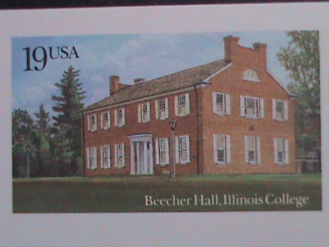 ​UNITED STATES-1993- ILLINOIS COLEGE- BEECHER HALL-MNH- POST CARD-VERY FINE