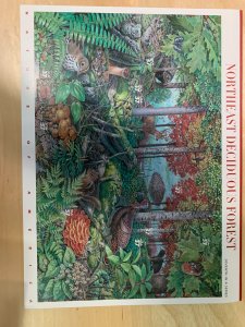 #3899 Northeast Deciduous Forest Mint Face Sheet