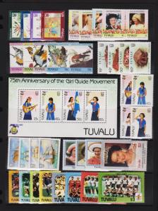  Tuvalu - 8 Mint, NH sets - cat. $ 27.75