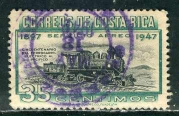 Costa Rica; 1947: Sc. # C159: O/Used Cpl. Set