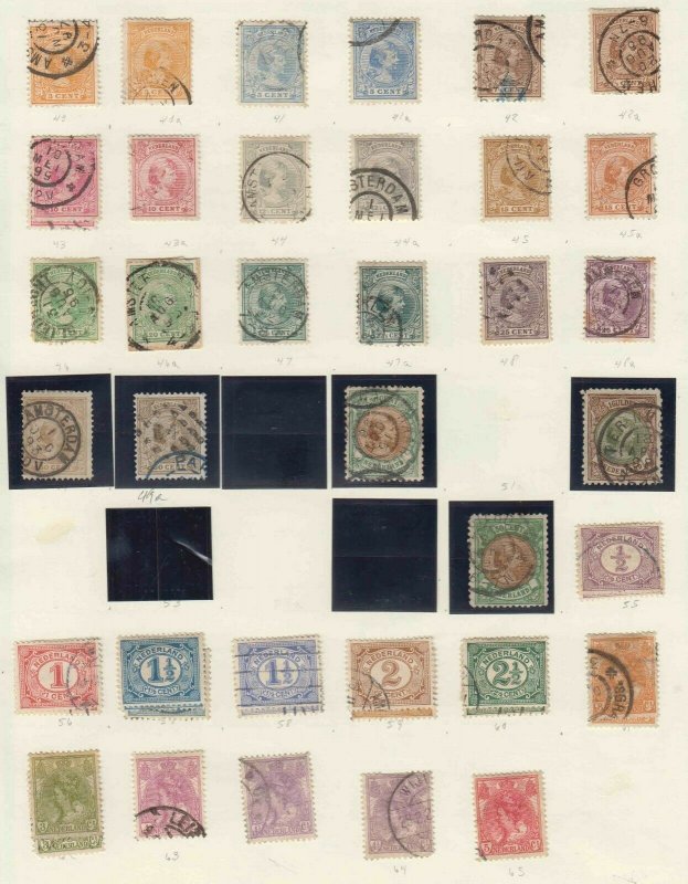 NETHERLANDS 40//65 COLLECTION LOT $200++ SCV SPECIALIST VARIETIES PERFINS MORE