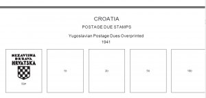 CROATIA STAMP ALBUM PAGES 1941-2011 (137 PDF digital pages)