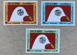 Kuwait 1983 Palestinian Solidarity, MNH. Scott 930-932, CV $6.50. Mi 1017-1019