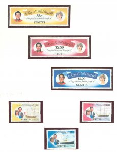 St. Kitts #75-80 Mint (NH) Single (Complete Set)