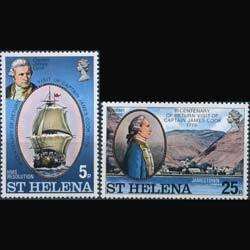 ST.HELENA 1975 - Scott# 287-8 Captain Cook Set of 2 NH