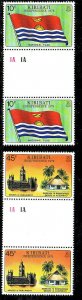 KIRIBATI #325-326  1979  INDEPENDENCE  MINT  VF NH  O.G GUTTER PAIR  a
