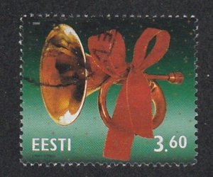 Estonia # 405, Christmas - Horn & Bow, Used