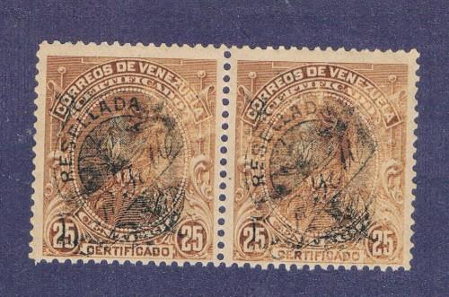 Venezuela F2 Pair Used Simon Bolivar (V0162)