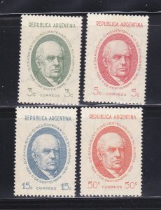 Argentina 454-457 Set MNH President Domingo Faustino Sarmiento