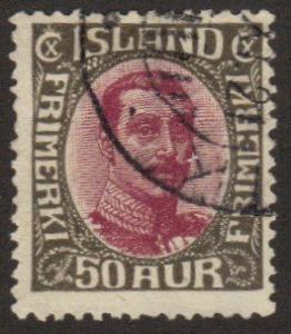 Iceland #125 used 50-aur king