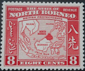 North Borneo 1939 Eight Cents SG 308 mint