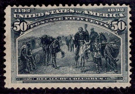 US Stamp Scott #240 MINT NO GUM SCV $190