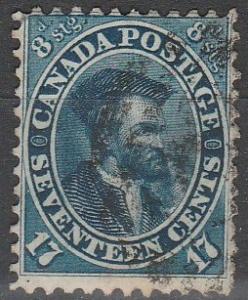 Canada #19 F-VF Used CV $200.00 (D1481)