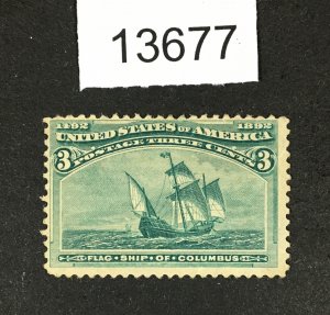 MOMEN: US STAMPS # 232 MINT OG H LOT #13677