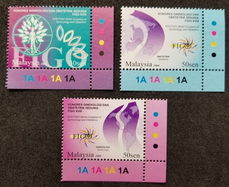 Malaysia 2006 FIGO Gynecology & Obstetrics Congress Sc 1115-1117 MNH A4168