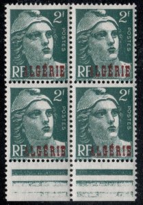 Algeria # 202 ~ Block of 4 w/ Selvage ~ Mint, NH (1946) (*)