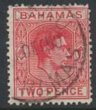 Bahamas SG 152b Scarlet SC# 114 Used / FU  1938+ definitive wmk script
