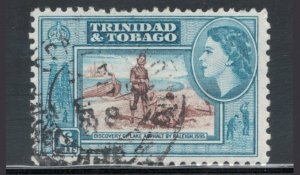 Trinidad and Tobago 1953 Queen Elizabeth II & Lake Asphalt 6c Scott # 77 Used