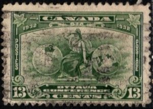 1932 Canada Scott #- 194 13 Cents Allegory of British Empire Used