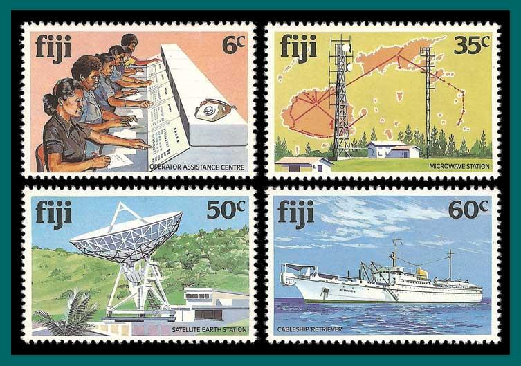 Fiji 1981 Telecommunications, MNH  445-448,SG615-SG618