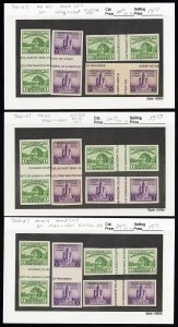 US Stamps # 766-67 MNH XF Lot Of 14 Gutter Sets (56 Pairs) Scott Value $343.00