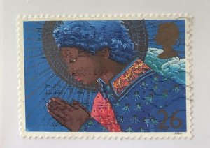 Great Britain 1998 Scott 1835 used - 26p, Christmas Angel praying
