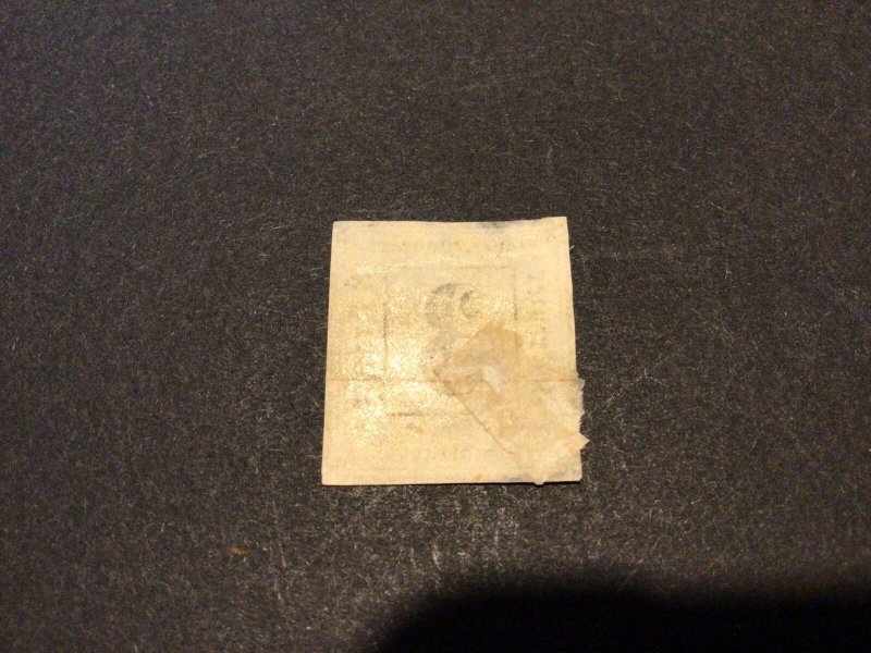 Germany Bavaria 1862 postage due imperf mint hinged stamp Ref 58910