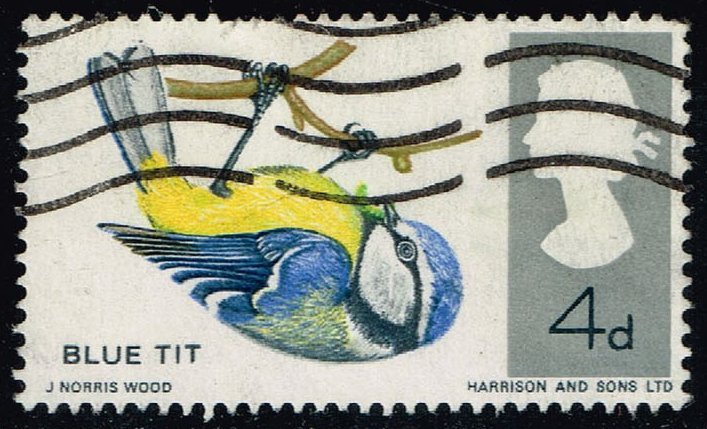 Great Britain #462 Blue Tit; Used (0.25) (2Stars)