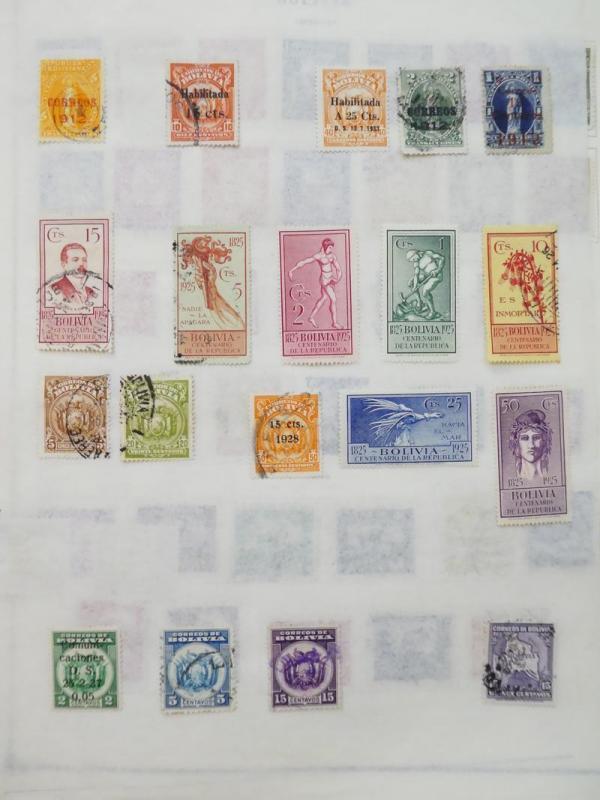 EDW1949SELL : BOLIVIA Very clean Mint & Used collection on album pages Cat $1171