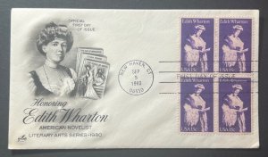 EDITH WHARTON SEP 5 1980 NEW HAVEN CT ARTCRAFT FIRST DAY COVER (FDC)