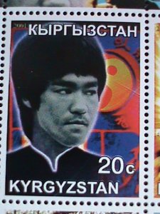 KYRGYZSTAN-2001- WORLD FAMOUS MOVIE STAR-BRUCE LEE-MNH SHEET VERY FINE