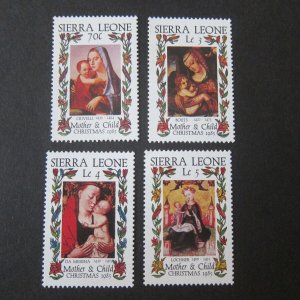 Sierra Leone 1985 Sc 724-27 Christmas Religion set MNH