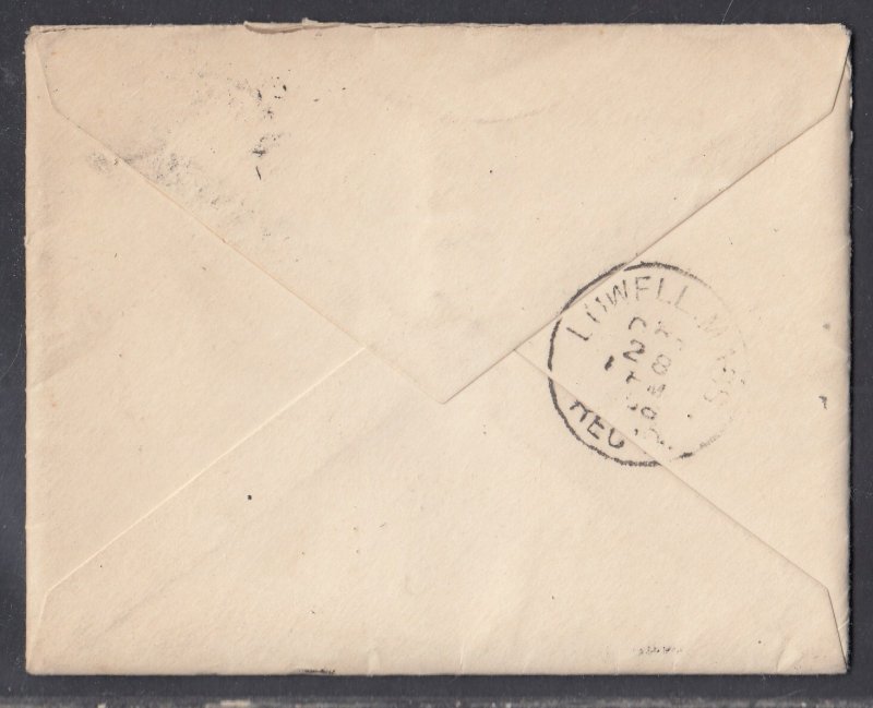 United States - Oct 23, 1886 Wakefield, MA Domestic Cover