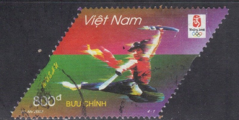 VIETNAM  2008 OLYMPICS 800d USED  SEE SCAN