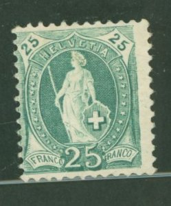 Switzerland #83 Unused Single