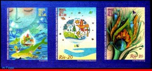 3219 BRAZIL 2012 RIO+20 United Nations, Conf. Sustainable Development, SET MNH