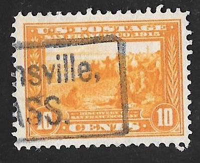 400 10 cents Super Cancel San Francisco Bay, Stamp used VF