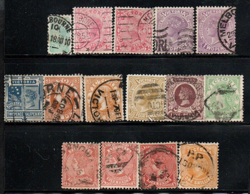 Victoria 218-219a, 220, 220a, 221-222a, 223-226a, 227-228 Used