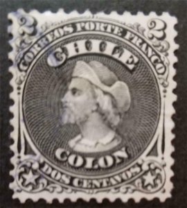 CHILE Scott 16 Used Stamp BEAUTY T127