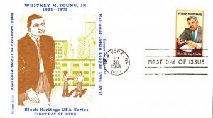 #1875 Whitney M. Young Jr. Barlen FDC