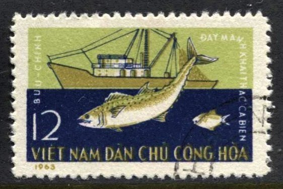 STAMP STATION PERTH North Vietnam #255 General Issue Used 1963