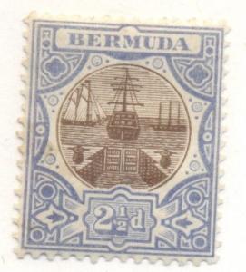 BERMUDA #37 Mint Hinged, Scott $35.00