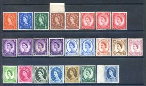 QE2 1960 Phosphor Set SG610/618a Unmounted Mint 