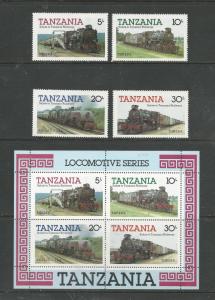 Tanzania Scott catalogue # 271-274 & 274a Mint NH