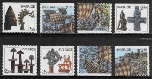 Sweden Scott #'s 1801 - 1808 MNH