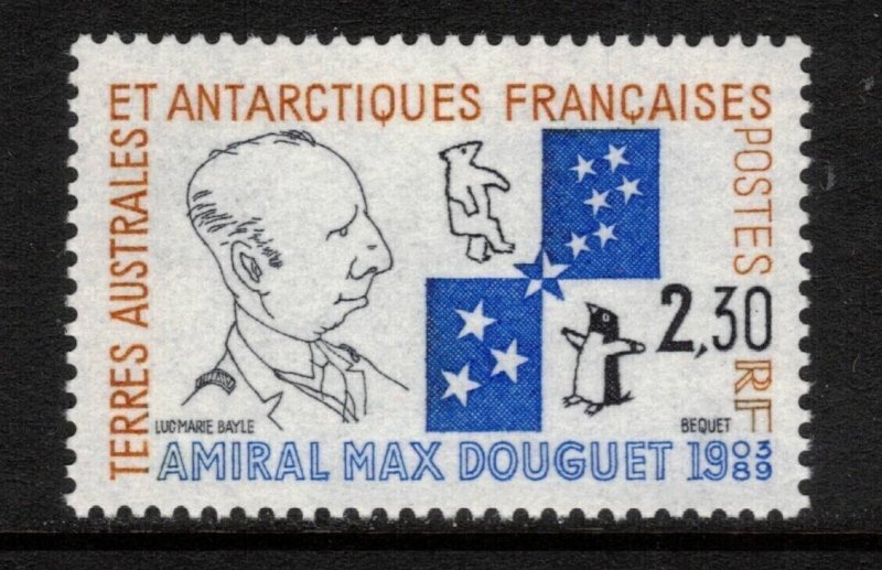 FRENCH ANTARCTIC 1991 Admiral Douguet; Scott 160, Yvert 157; MNH