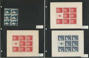 Croatia Stamp Collection on 20 Pages, Mint Sheets, 1941-1944 WWII, JFZ