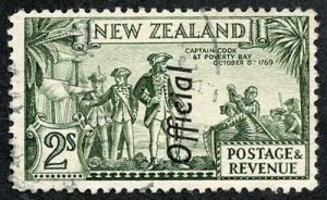 New Zealand SG 0132c 1936 2/- Perf 12.5 Opt Official Fine used