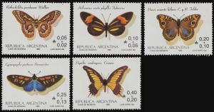Argentina Scott B111-B115 Mint never hinged.