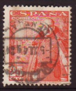 Spain1948 Sc#761, SG#1094 25c Red General Franco USED